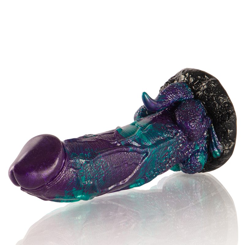 Gode Fantasy Écailleux Double Plaisir – Grande Taille - Basilic - Epic