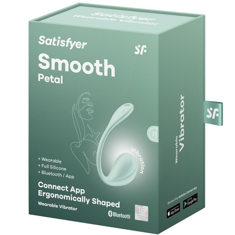 Œuf Vibrant Connecté Smooth Petal Vert - Satisfyer