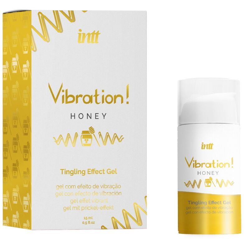 Gel Stimulant Vibration Arôme Miel 15ml - Intt
