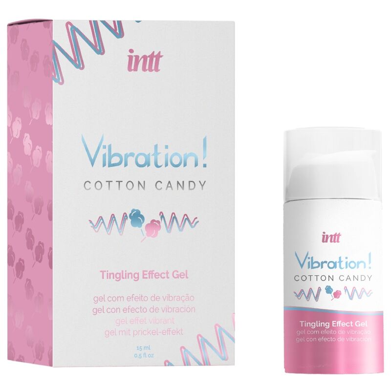 Gel Stimulant Vibration Barbe à Papa 15ml - Intt