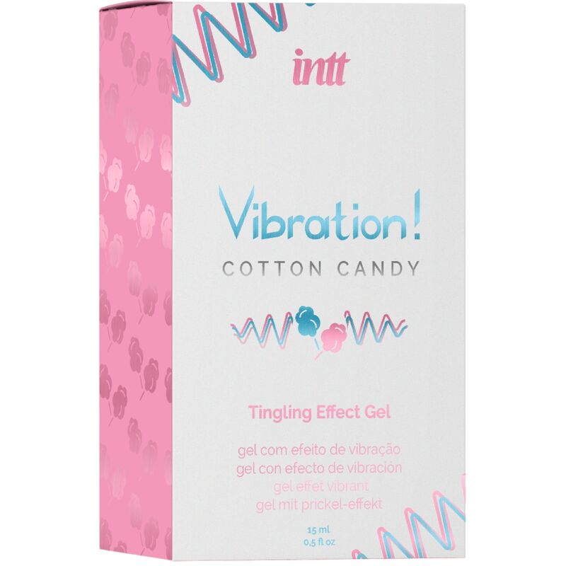 Gel Stimulant Vibration Barbe à Papa 15ml - Intt