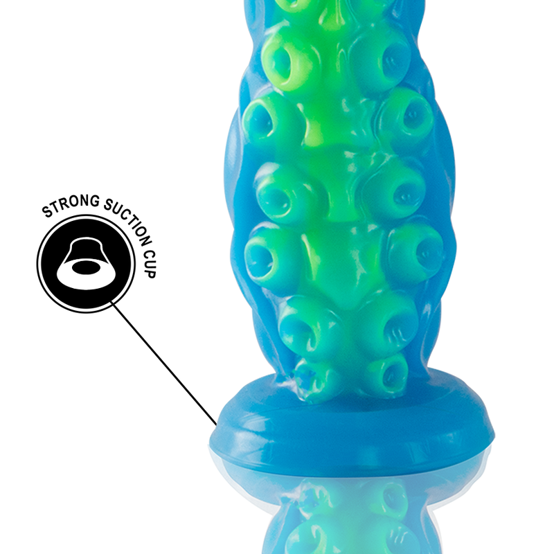 Gode ventouse tentacule petite taille Scylla - Phosphorescent - Epic