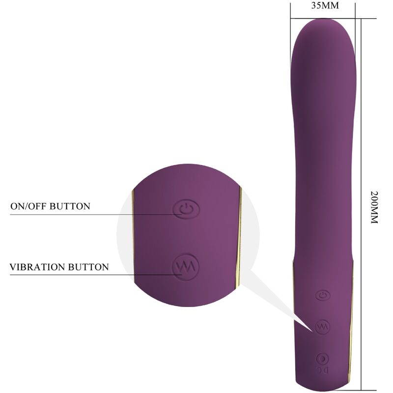 Vibromasseur Point G Ethan Rechargeable Violet - Pretty Love - PRETTY LOVE SMART