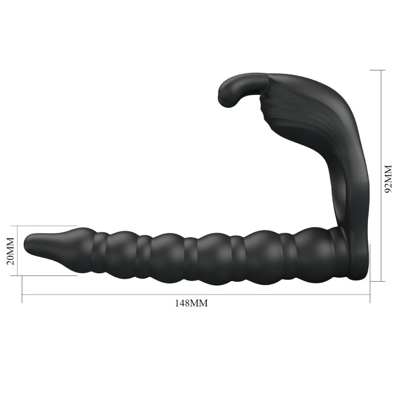 Anneau Pénien Vibrant Blackney avec Plug Prostate - Pretty Love - PRETTY LOVE