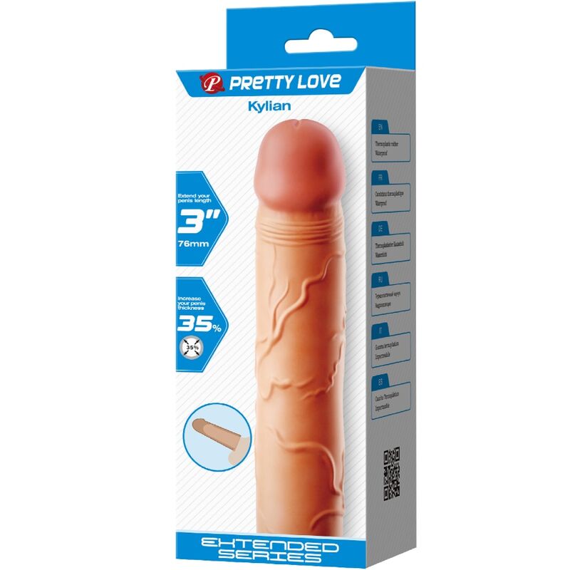 Pretty Love - Gaine pour Augmenter Taille pénis (+7,6cm) - Beige