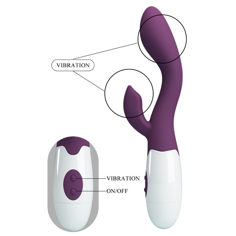 Vibromasseur Rabbit Brighty Spot G Violet - Pretty Love - PRETTY LOVE FLIRTATION