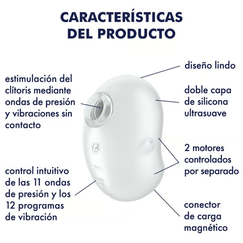 Stimulateur Clitoridien Satisfyer Cutie Ghost Blanc - Satisfyer