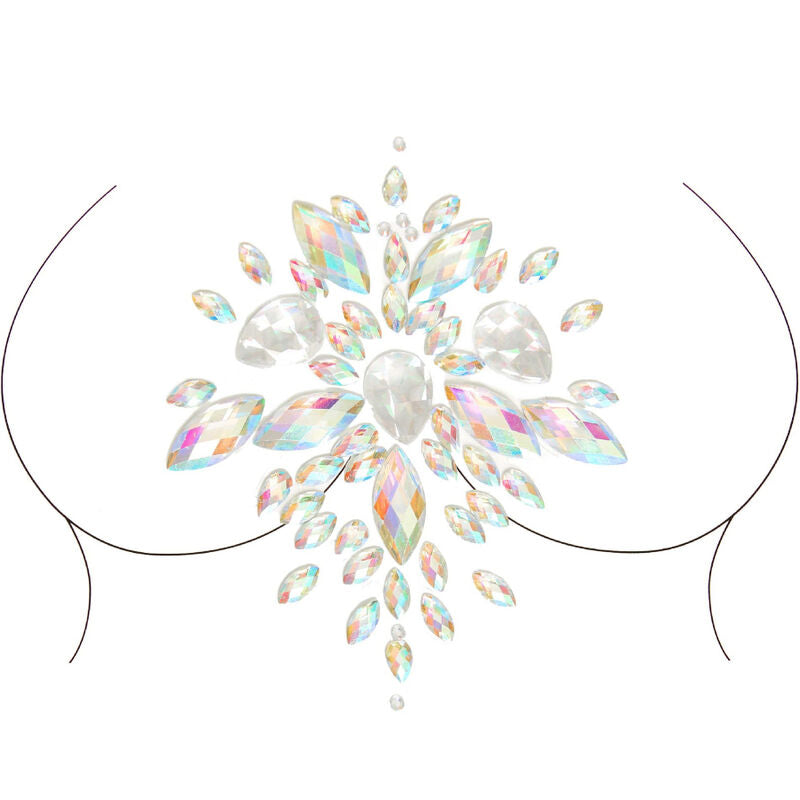 Bijou de Corps Adhésif Céleste Strass Irisés - Leg Avenue