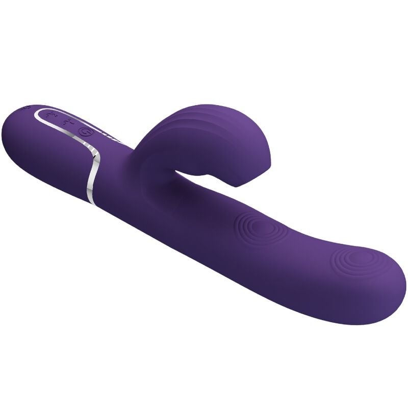 Vibromasseur Rabbit Double Stimulation 3 en 1 Violet - Pretty Love