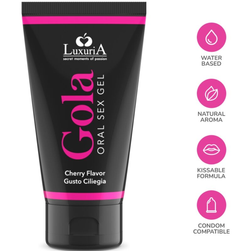 Gel Stimulant Oral Luxuria Saveur Cerise 50ml - Intimateline - INTIMATELINE LUXURIA