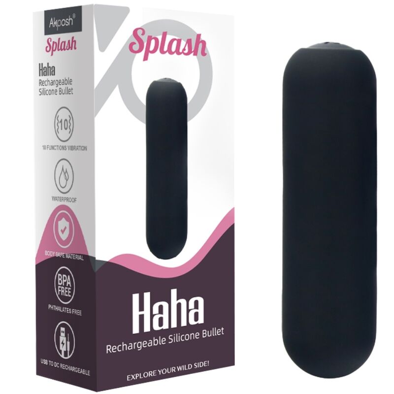 Stimulateur Bullet Splash Haha 10 Vibrations Noir - Armony - Armony