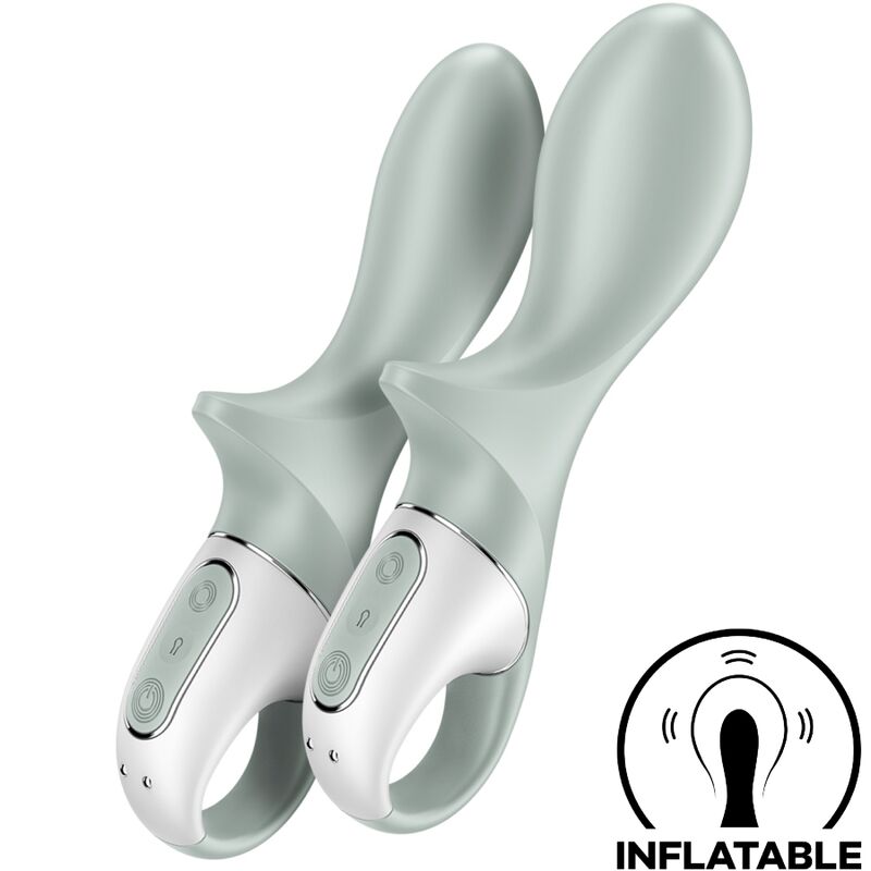 Vibromasseur Anal Gonflable Air Pump Booty 3 Vert - Satisfyer