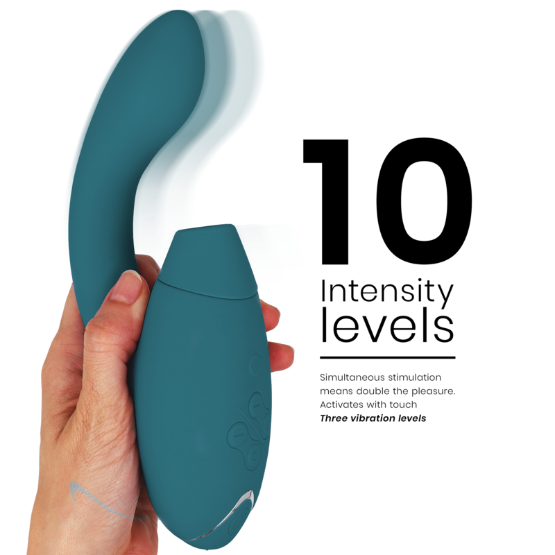 Womanizer - Duo 2 Double Stimulation du Clitoris | Bleu Pétrole