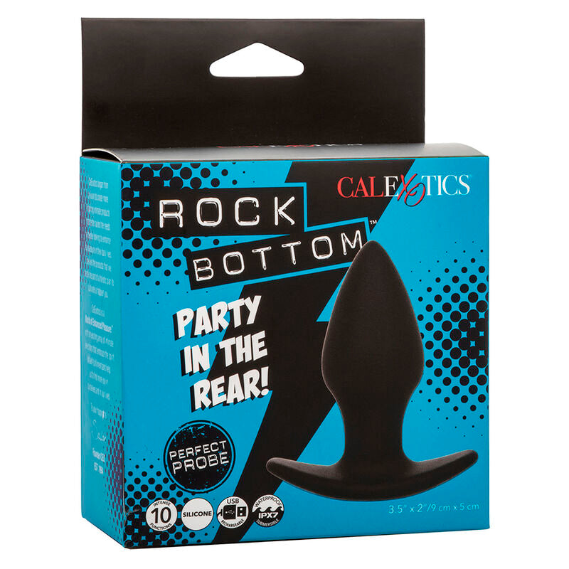Plug Anal Vibrant Rock Bottom Perfect Probe Noir - CalExotics