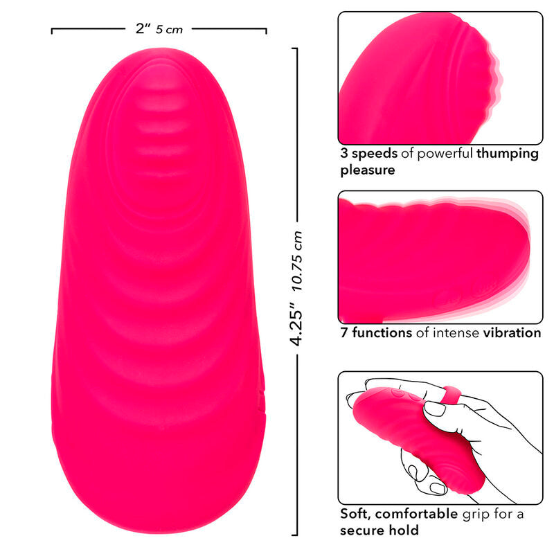 Masseur Vibrant Envy Thumping Rose - Calexotics