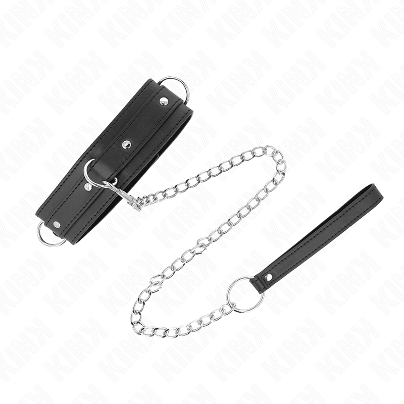 Collier BDSM avec Laisse 65cm Réglable Modèle 1 - KINK - KINK COLLAR & GAG