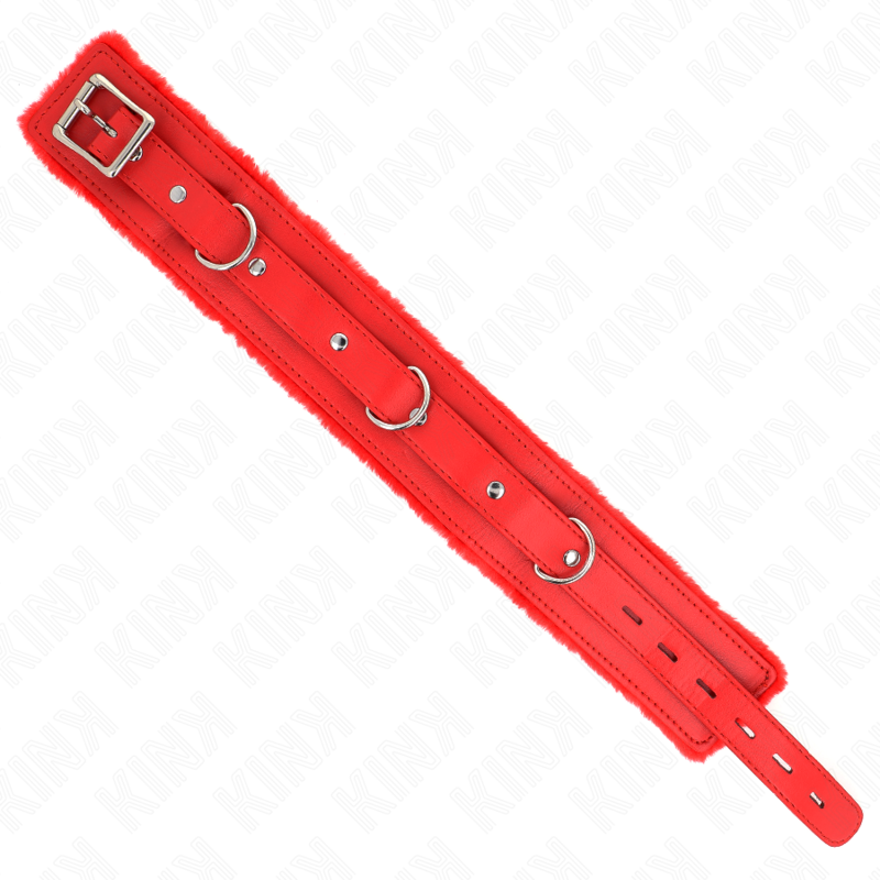 Collier avec laisse rouge 36-42 cm x 5,5 cm - Kink - KINK COLLAR & GAG