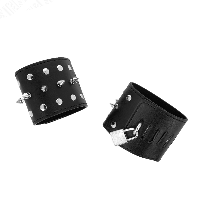 Bracelets BDSM Punk à Pointes 25x6cm - KINK - KINK WRIST RESTRAINT