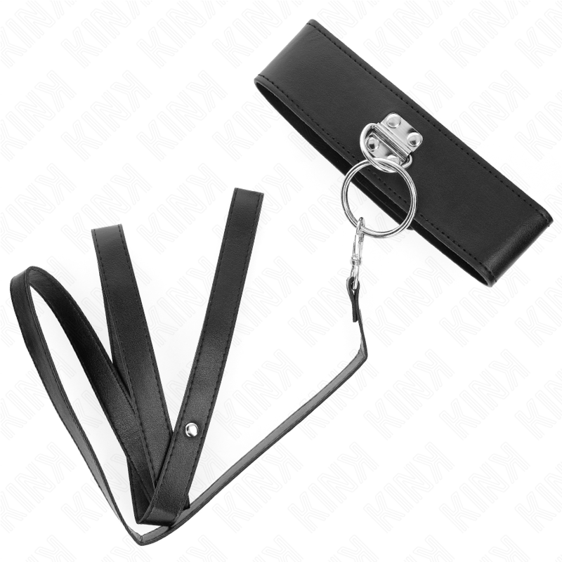 Collier Laisse Cloutée KINK 116 cm avec Sangle Cuir - KINK - KINK COLLAR & GAG