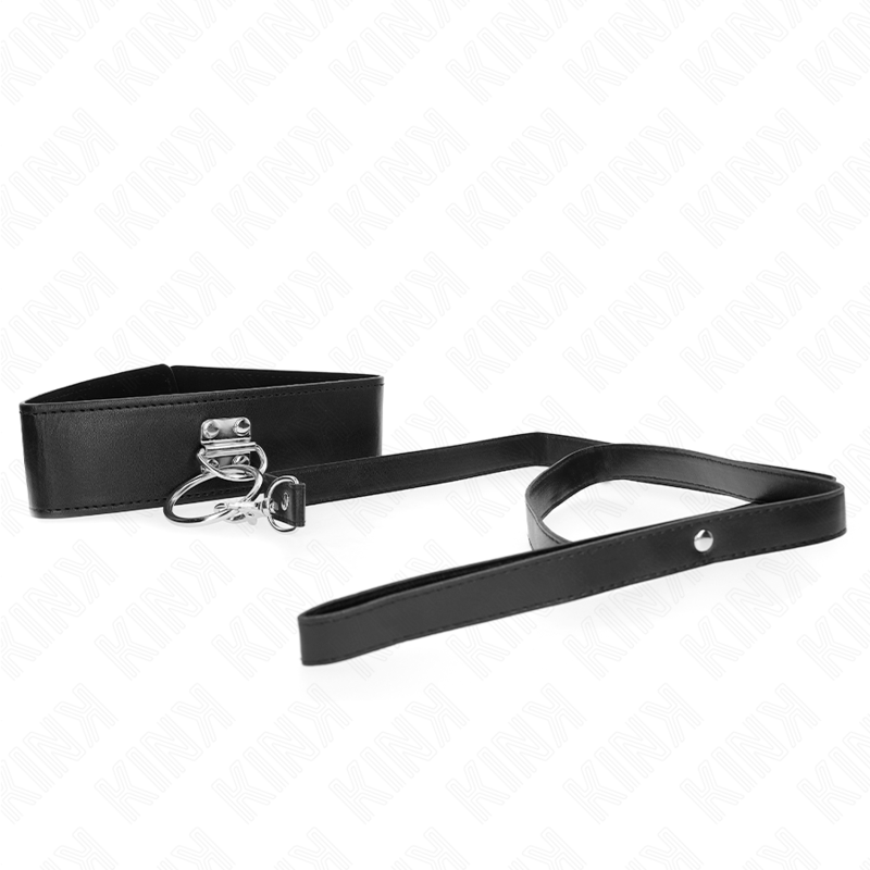 Collier Laisse Cloutée KINK 116 cm avec Sangle Cuir - KINK - KINK COLLAR & GAG