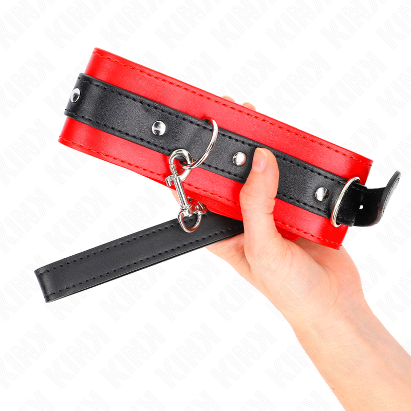 Collier avec Laisse KINK Rouge 65cm - KINK - KINK COLLAR & GAG