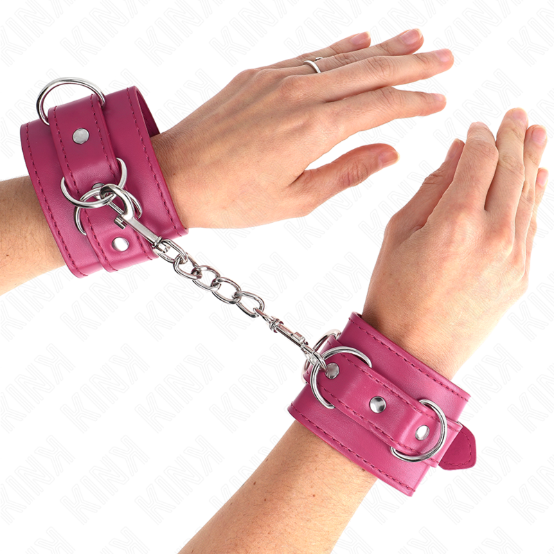 Bracelets BDSM Ajustables Rose 17,5-25 cm - KINK - KINK WRIST RESTRAINT