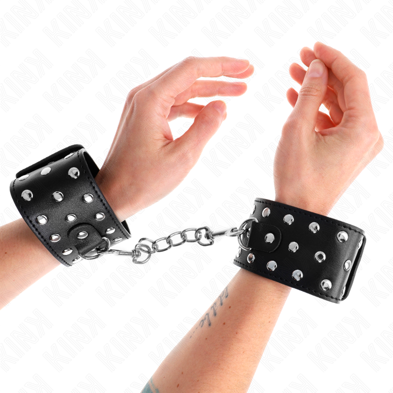Entraves Poignets Punk Réglables 19-24 cm - KINK - KINK WRIST RESTRAINT