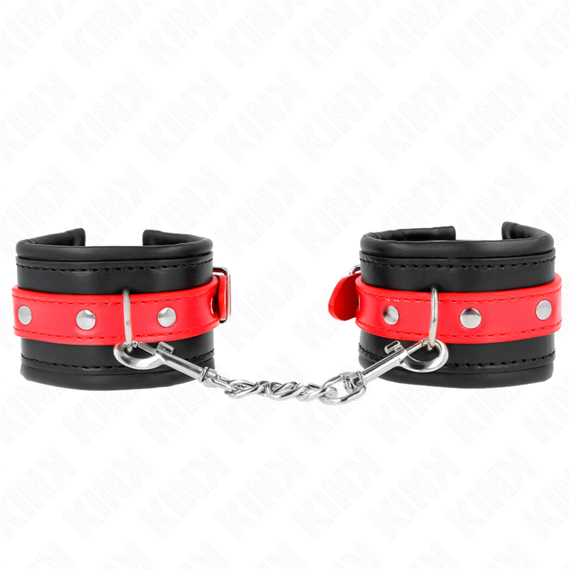 Appui-Poignets KINK Noir Ceinture Rouge Ajustable - KINK - KINK WRIST RESTRAINT
