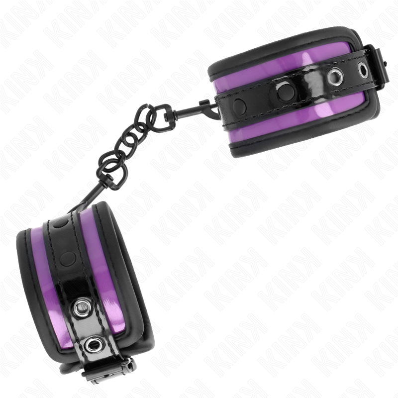 Bracelets BDSM Néoprène Violet Ajustables 21-28cm - KINK - KINK WRIST RESTRAINT