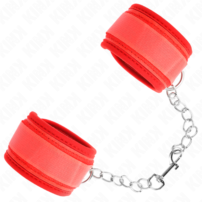 Menottes Néoprène Rouge 42 x 5 cm - Kink - KINK WRIST RESTRAINT