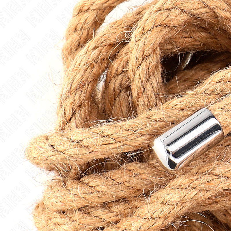 Kink - Corde Shibari en Chanvre 5m avec Embout Métallique