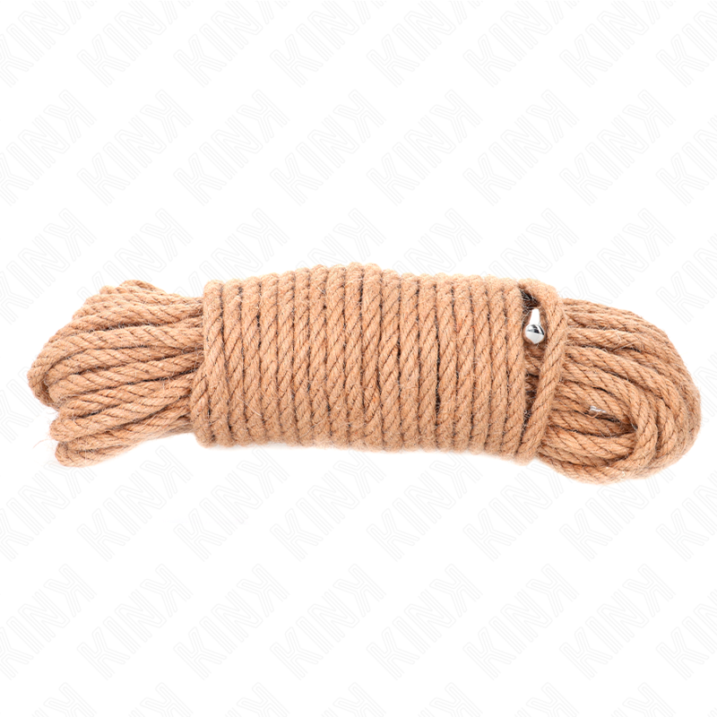 Kink - Corde Shibari en Chanvre 20m avec Embout Métallique