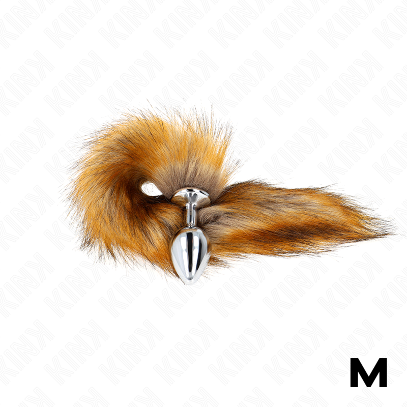 Plug Anal Queue de Renard Marron Synthétique 40 cm Taille M - KINK