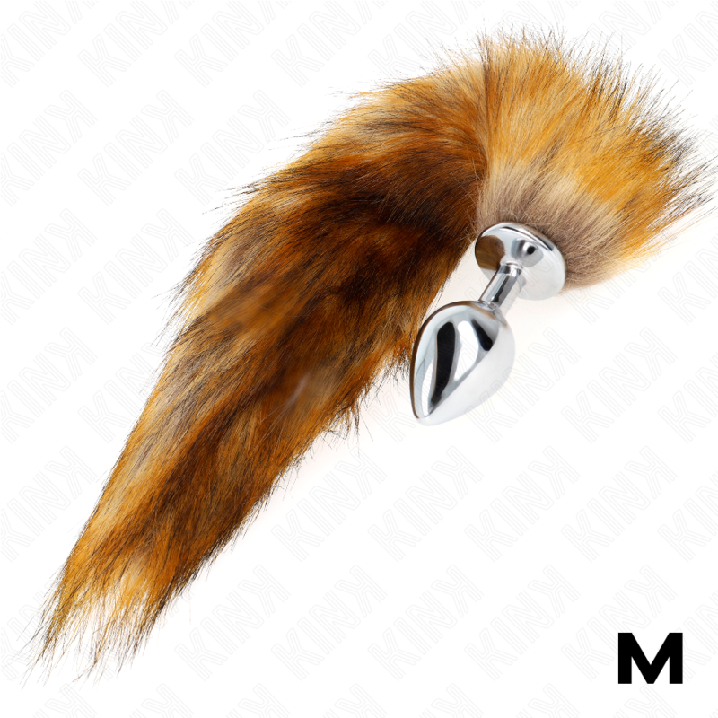 Plug Anal Queue de Renard Marron Synthétique 40 cm Taille M - KINK