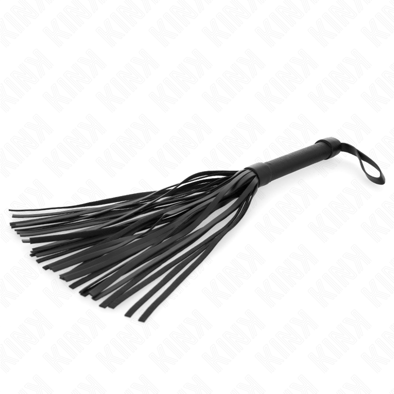 KINK - Fouet BDSM Noir en Néoprène - 48,5 cm