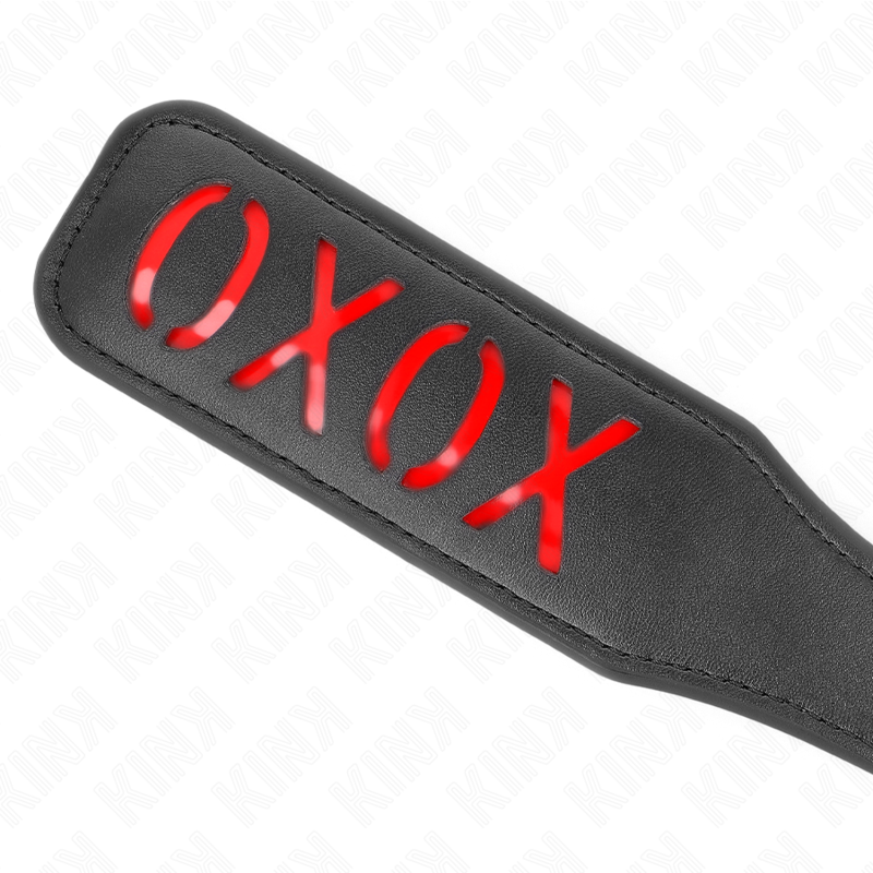 KINK - Tapette BDSM Noir avec Inscription "XOXO" - 32 cm