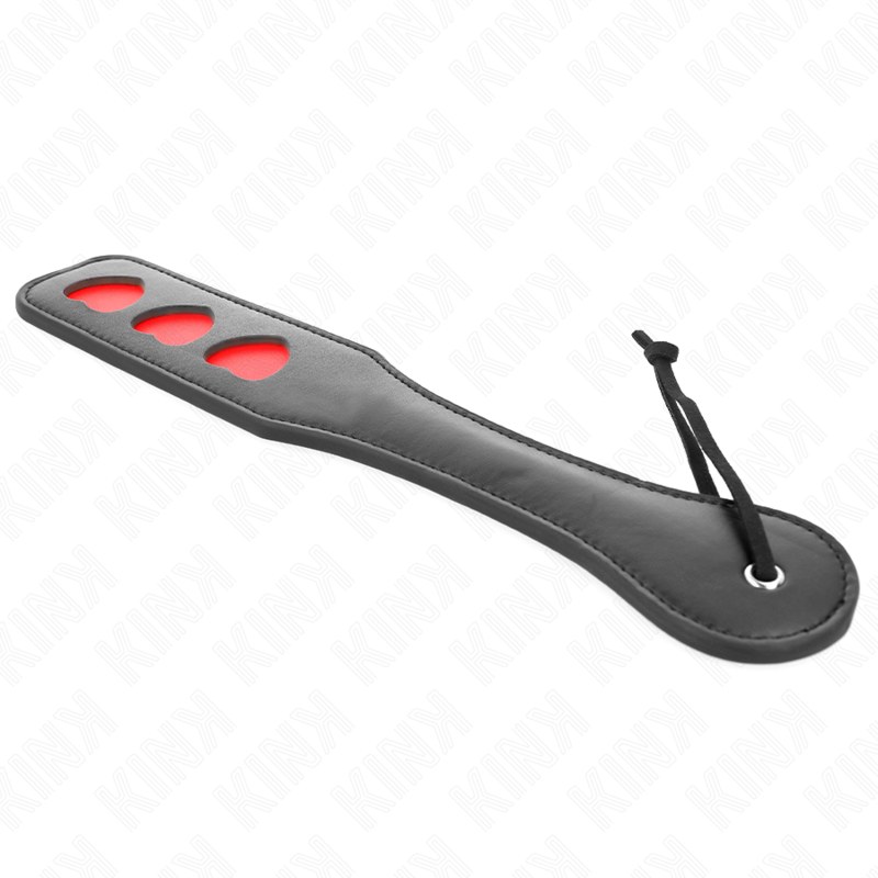 KINK - Tapette BDSM Noir avec cœur rouge - 32 cm