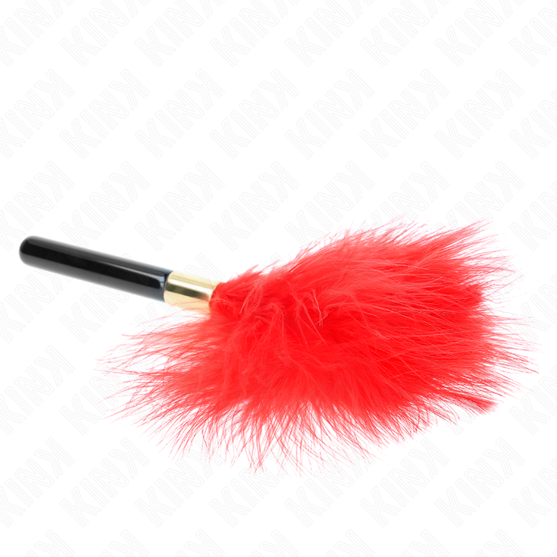 Plumes chacoules en métal rouge et or 18 cm - Kink - KINK IMPACT & TOUCH