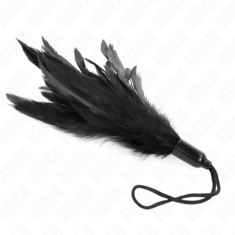 Plumeau chatouilleur avec manche corde 15 cm - Kink - KINK IMPACT & TOUCH