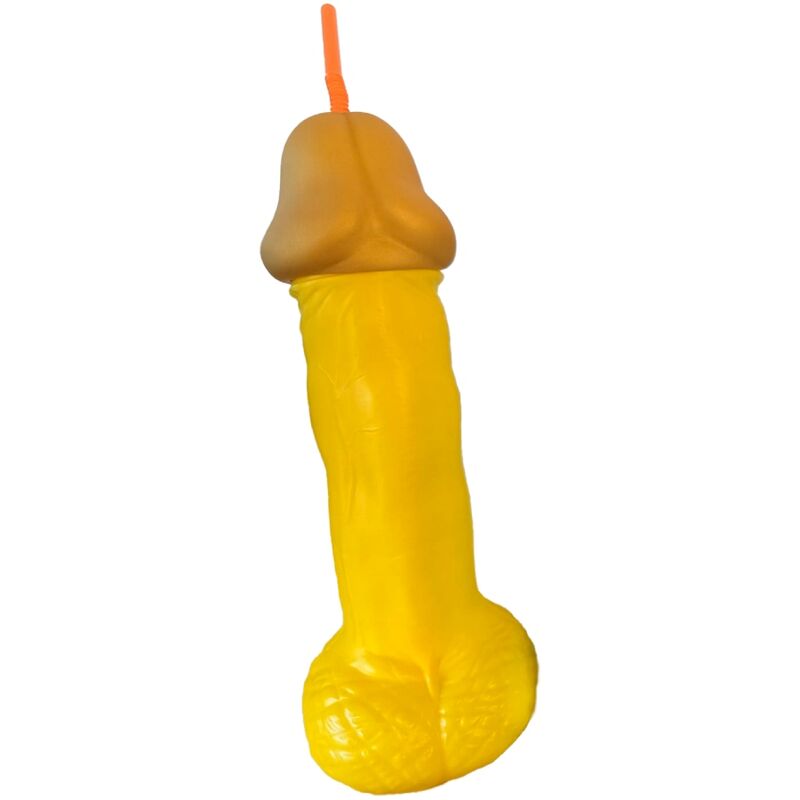Verre à Cocktail Pénis Jaune Fluo 500ml - Diablo Picante