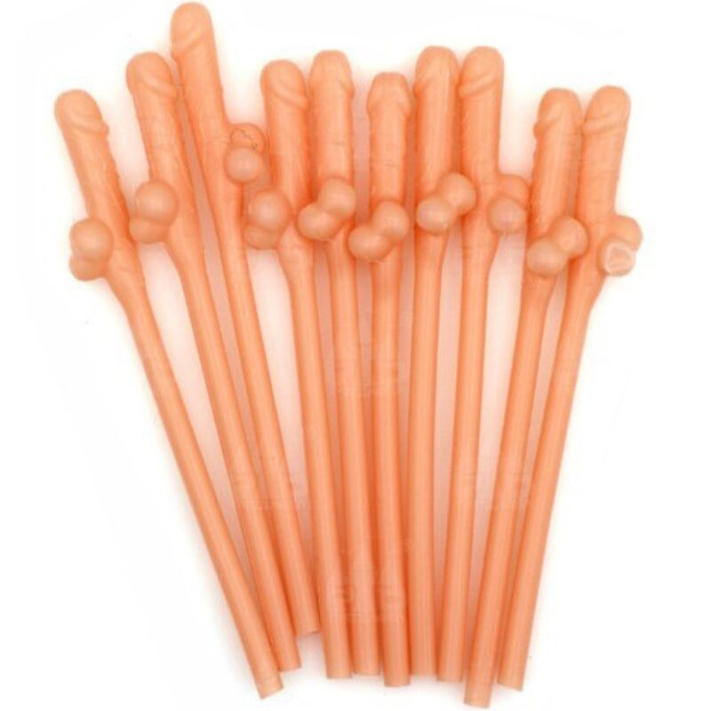 Pailles Fantaisie Forme Pénis x10 - Diablo Picante