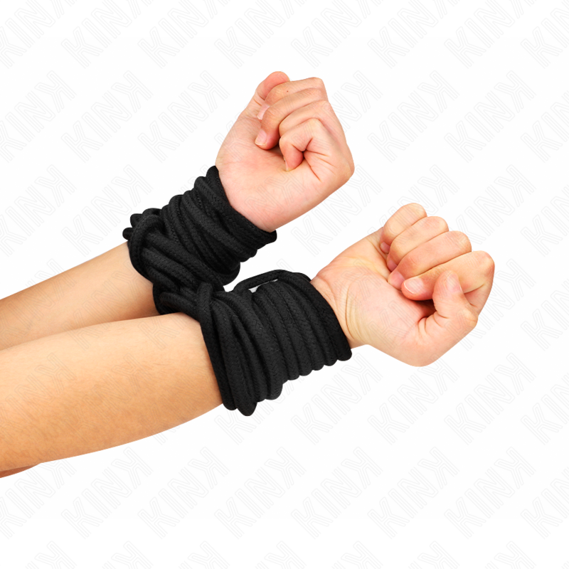 Kink - Corde Bondage en Coton 20m - Noir