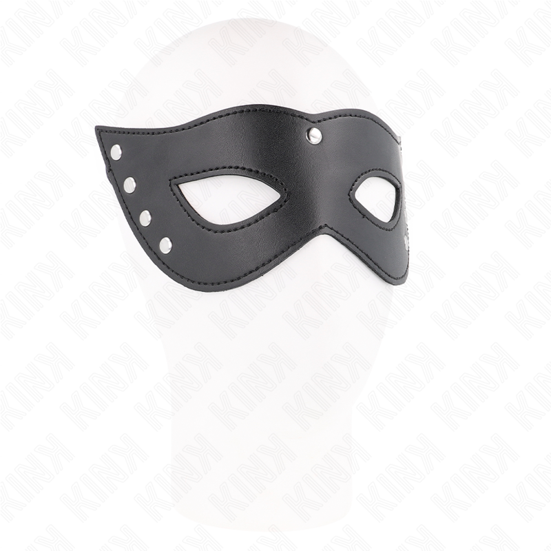 Masque pour les yeux 4 rivets 28x8 cm noir - Kink - KINK MASKED ALLURE