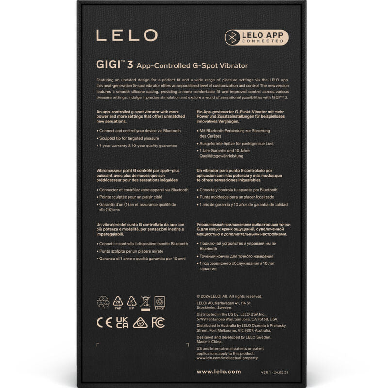 LELO - Stimulateur Point G Ultime GIGI 3 - Bleu
