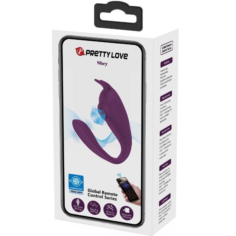Stimulateur Couples Shey Connecté Violet - Pretty Love
