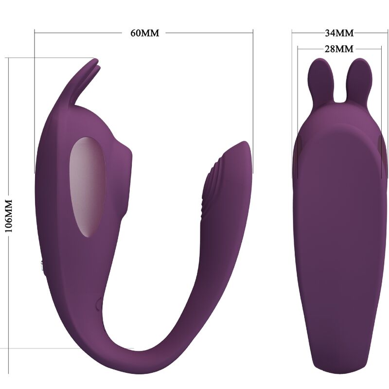 Stimulateur Couples Shey Connecté Violet - Pretty Love