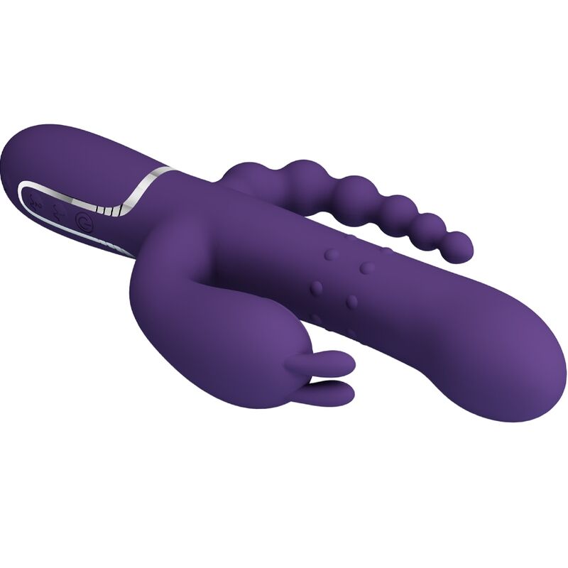 Vibromasseur Triple Stimulation Cammy Violet - Pretty Love