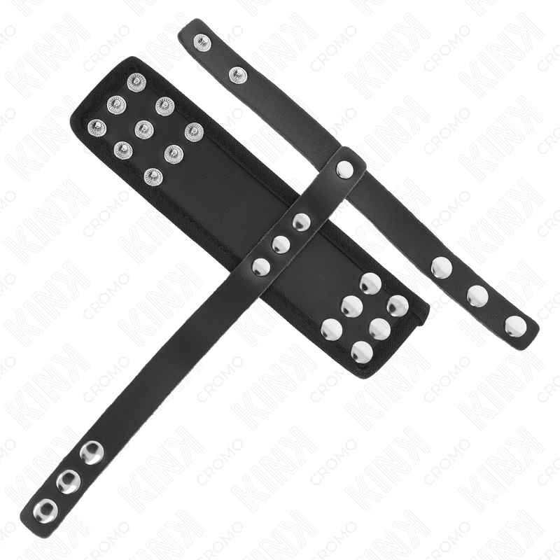 Anneau Pénien Cuir Réglable avec Séparateur - KINK - KINK RING POWER
