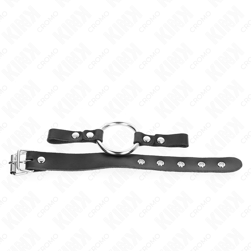 Anneau Pénien Cuir Fermeture Boucle 22cm Métal 4cm - KINK - KINK RING POWER