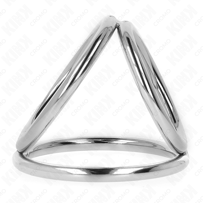 Anneau Pénien Métal Triple Chrome 3,8-5cm Modèle 2 - KINK - KINK RING POWER